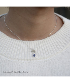 December Birthstone-Lock My Heart Necklace